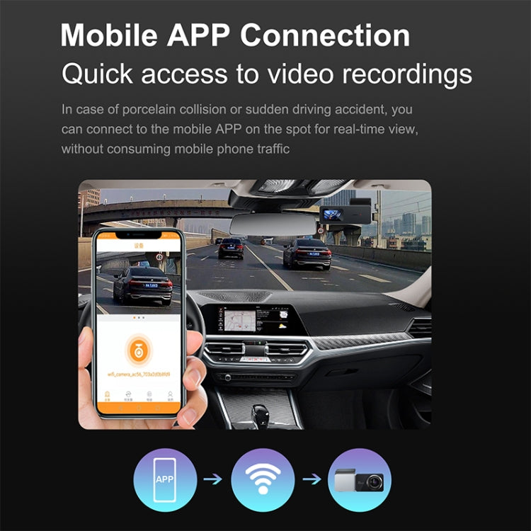 U06 2K Ultra HD Night Vision WiFi Car Driving Recorder Support Mobile APP - Car DVRs by PMC Jewellery | Online Shopping South Africa | PMC Jewellery | Buy Now Pay Later Mobicred