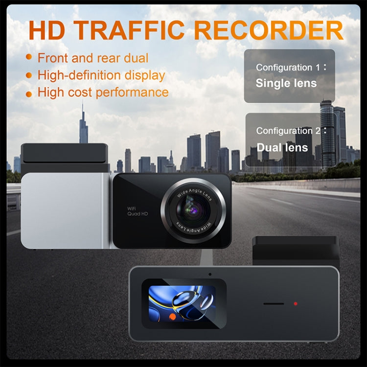 U06 2K Ultra HD Night Vision WiFi Car Driving Recorder Support Mobile APP - Car DVRs by PMC Jewellery | Online Shopping South Africa | PMC Jewellery | Buy Now Pay Later Mobicred