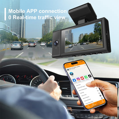 X12 1080P HD Panoramic Triple Recording WiFi Car Driving Recorder Support Mobile APP - Car DVRs by PMC Jewellery | Online Shopping South Africa | PMC Jewellery | Buy Now Pay Later Mobicred