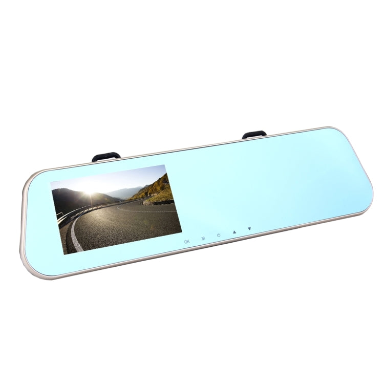 Left Screen Display Rearview Mirror Vehicle DVR, Allwinner Programs, 2 x Cameras 1080P HD 140 Degree Wide Angle Viewing, Support GPS Port/ Motion Detection / Night Vision / TF Card / G-Sensor - Car DVRs by PMC Jewellery | Online Shopping South Africa | PMC Jewellery | Buy Now Pay Later Mobicred