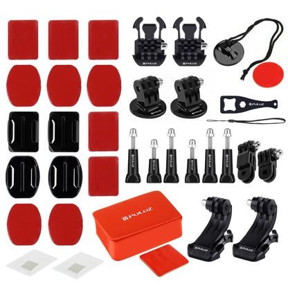 PULUZ 53 in 1 Accessories Total Ultimate Combo Kits with EVA Case (Chest Strap + Suction Cup Mount + 3-Way Pivot Arms + J-Hook Buckle + Wrist Strap + Helmet Strap + Extendable Monopod + Surface Mounts ...  for GoPro, Insta360, DJI and Other Action Cameras -  by PULUZ | Online Shopping South Africa | PMC Jewellery | Buy Now Pay Later Mobicred