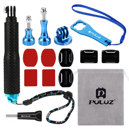 PULUZ 16 in 1 CNC Metal Accessories Combo Kits (Screws + Surface Mounts + Tripod Adapter + Extendable Pole Monopod + Storage Bag + Wrench) for GoPro, Insta360, DJI and Other Action Cameras -  by PULUZ | Online Shopping South Africa | PMC Jewellery | Buy Now Pay Later Mobicred