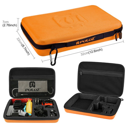 PULUZ 53 in 1 Accessories Total Ultimate Combo Kits with Orange EVA Case (Chest Strap + Suction Cup Mount + 3-Way Pivot Arms + J-Hook Buckle + Wrist Strap + Helmet Strap + Extendable Monopod + Surface ...  for GoPro, Insta360, DJI and Other Action Cameras -  by PULUZ | Online Shopping South Africa | PMC Jewellery | Buy Now Pay Later Mobicred