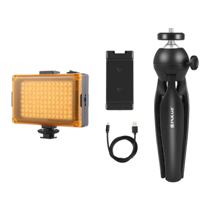 PULUZ Live Broadcast Smartphone Video Light Vlogger Kits with LED Light + Tripod Mount + Phone Clamp Holder(Black) - Stand by PULUZ | Online Shopping South Africa | PMC Jewellery | Buy Now Pay Later Mobicred