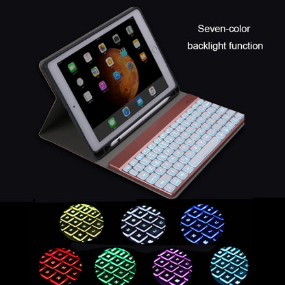 508A Detachable Bluetooth Keyboard + Horizontal Flip Leather Tablet Case with Holder & Colorful Backlight for iPad Pro 9.7 inch, iPad Air, iPad Air 2, iPad 9.7 inch (2017), iPad 9.7 inch (2018)(Blue) - For iPad Pro by PMC Jewellery | Online Shopping South Africa | PMC Jewellery