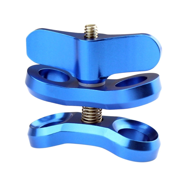PULUZ Ball Clamp Close Hole Diving Camera Bracket CNC Aluminum Spring Flashlight Clamp for Diving Underwater Photography System(Blue) - Diving Accessories by PULUZ | Online Shopping South Africa | PMC TechLife | Buy Now Pay Later Mobicred