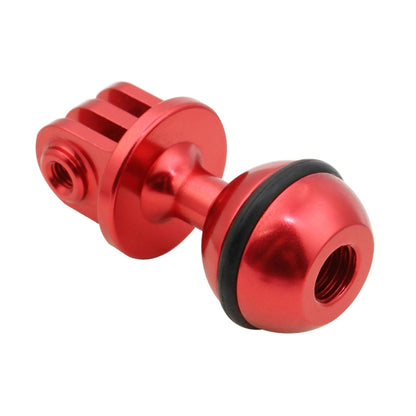 PULUZ  CNC Aluminum Ball Head Adapter Mount for GoPro Hero12 Black / Hero11 /10 /9 /8 /7 /6 /5, Insta360 Ace / Ace Pro, DJI Osmo Action 4 and Other Action Cameras, Diameter: 2.5cm(Red) - Connection Mount by PULUZ | Online Shopping South Africa | PMC Jewellery | Buy Now Pay Later Mobicred