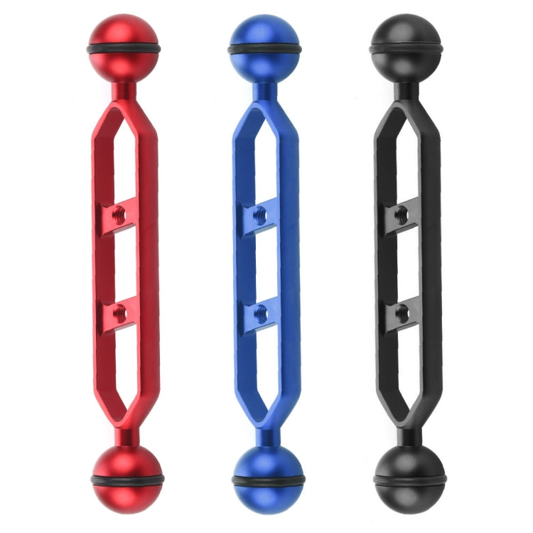 PULUZ 7.0 inch 17.7cm Aluminum Alloy Dual Balls Arm, Ball Diameter: 25mm(Blue) - free shipping - PMC TechLife - Order now!