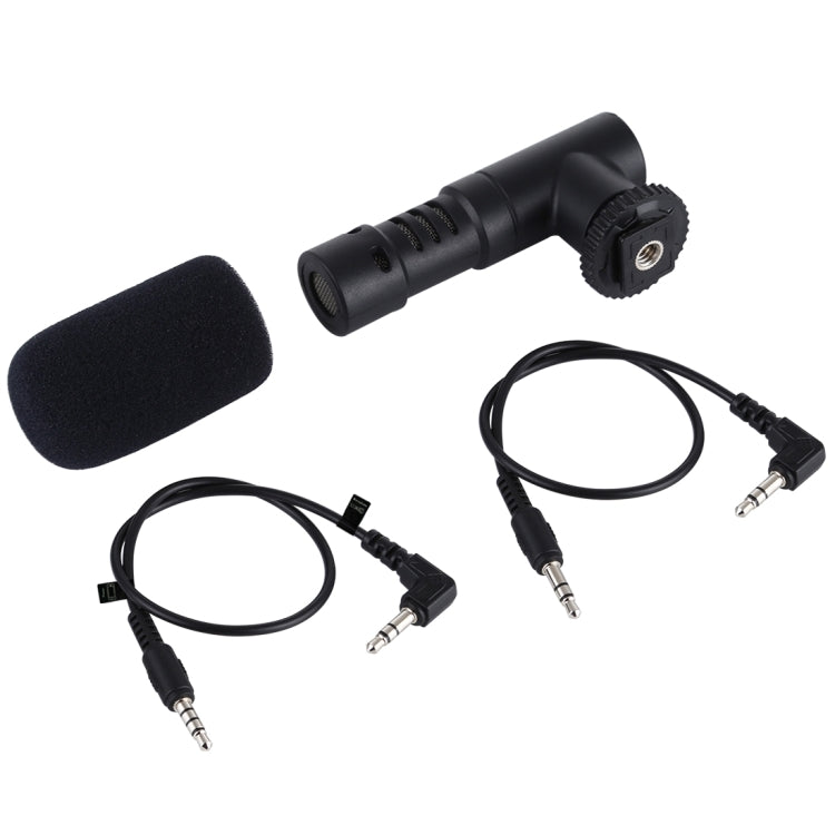 PULUZ 3.5mm Audio Stereo Recording Vlogging Professional Interview Microphone for DSLR & DV Camcorder, Smartphones - Camera Microphone by PULUZ | Online Shopping South Africa | PMC Jewellery | Buy Now Pay Later Mobicred