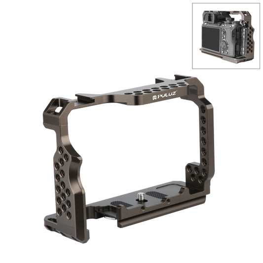 PULUZ Video Camera Cage Stabilizer for Sony A7 III & A7M3 / A7R3 & A7R III, without Handle(Bronze) - Camera Cage by PULUZ | Online Shopping South Africa | PMC Jewellery | Buy Now Pay Later Mobicred