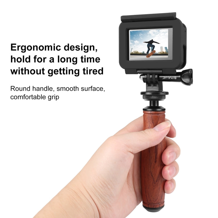 PULUZ Wooden Handle Camera Grip Stabilizer Handgrip - free shipping - PMC TechLife - Order now!