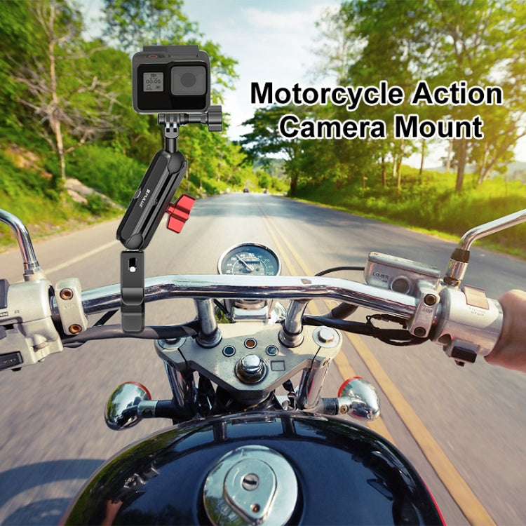 PULUZ Motorcycle Handlebar Crab Clamp CNC Metal Magic Arm Rod Mount - free shipping - PMC TechLife - Order now!
