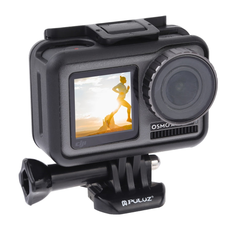 PULUZ Standard Border Frame ABS Protective Cage for DJI Osmo Action, with Buckle Basic Mount & Screw(Black) -  by PULUZ | Online Shopping South Africa | PMC Jewellery | Buy Now Pay Later Mobicred