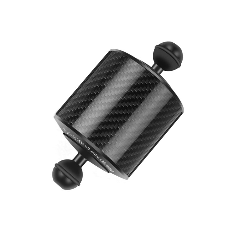PULUZ 6.1 inch 15.5cm Length 80mm Diameter Dual Balls Carbon Fiber Floating Arm, Ball Diameter: 25mm, Buoyancy: 400g Phone - free shipping - PMC TechLife - Order now!