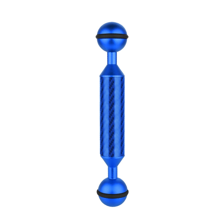PULUZ 5 inch 13cm Length 20.8mm Diameter Dual Balls Carbon Fiber Floating Arm, Ball Diameter: 25mm(Blue) - free shipping - PMC TechLife - Order now!