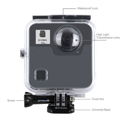 PULUZ 45m Underwater Waterproof Shockproof Housing Diving Case for GoPro Fusion, with Buckle Basic Mount & Screw - Waterproof Cases by PULUZ | Online Shopping South Africa | PMC Jewellery | Buy Now Pay Later Mobicred