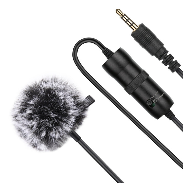 PULUZ 3.5mm Jack Lavalier Omnidirectional Condenser Recording Video Microphone, Length: 6m - Microphone by PULUZ | Online Shopping South Africa | PMC Jewellery | Buy Now Pay Later Mobicred