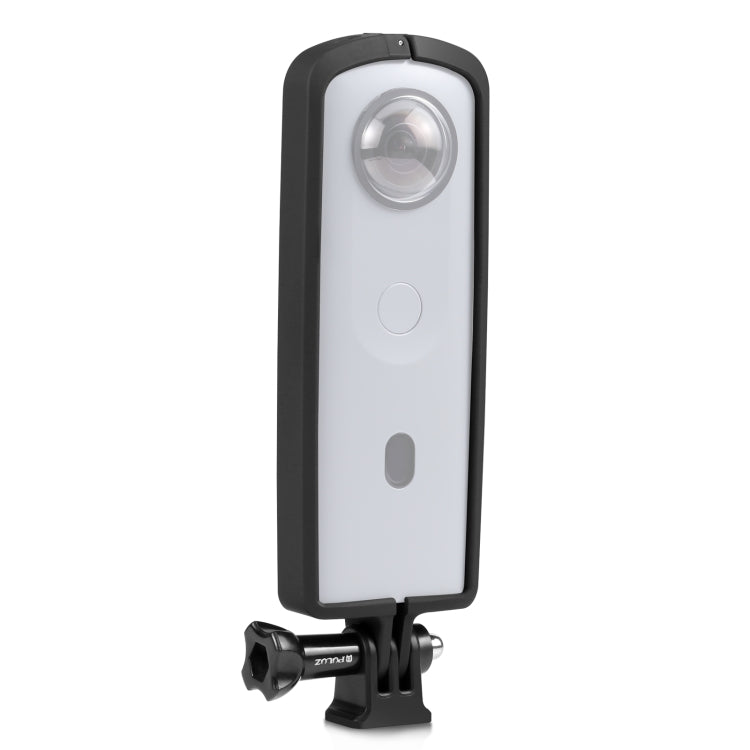 PULUZ PC ABS Plastic Protective Frame for Ricoh Theta SC2, with Adapter Mount & Screw(Black) - Protective Frame by PULUZ | Online Shopping South Africa | PMC Jewellery | Buy Now Pay Later Mobicred