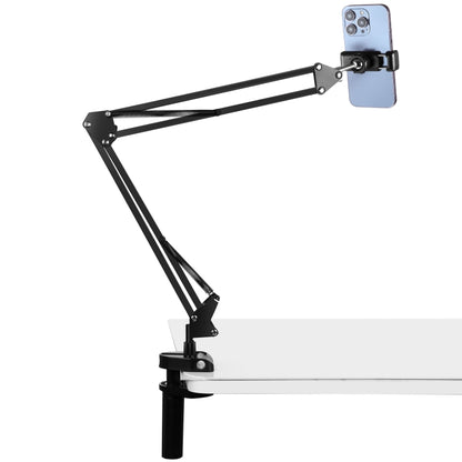 PULUZ Live Broadcast Desktop Articulating Arm Holder with Phone Clamp (Black) - Lazy Bracket by PULUZ | Online Shopping South Africa | PMC Jewellery