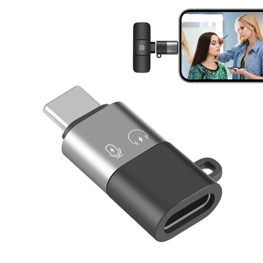 PULUZ 8 Pin to USB-C / Type-C OTG Adapter (Black) - Converter & Adapter by PULUZ | Online Shopping South Africa | PMC Jewellery | Buy Now Pay Later Mobicred