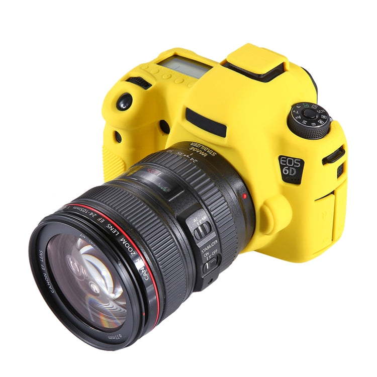 PULUZ Soft Silicone Protective Case for Canon EOS 6D(Yellow) - Protective Case by PULUZ | Online Shopping South Africa | PMC TechLife | Buy Now Pay Later Mobicred
