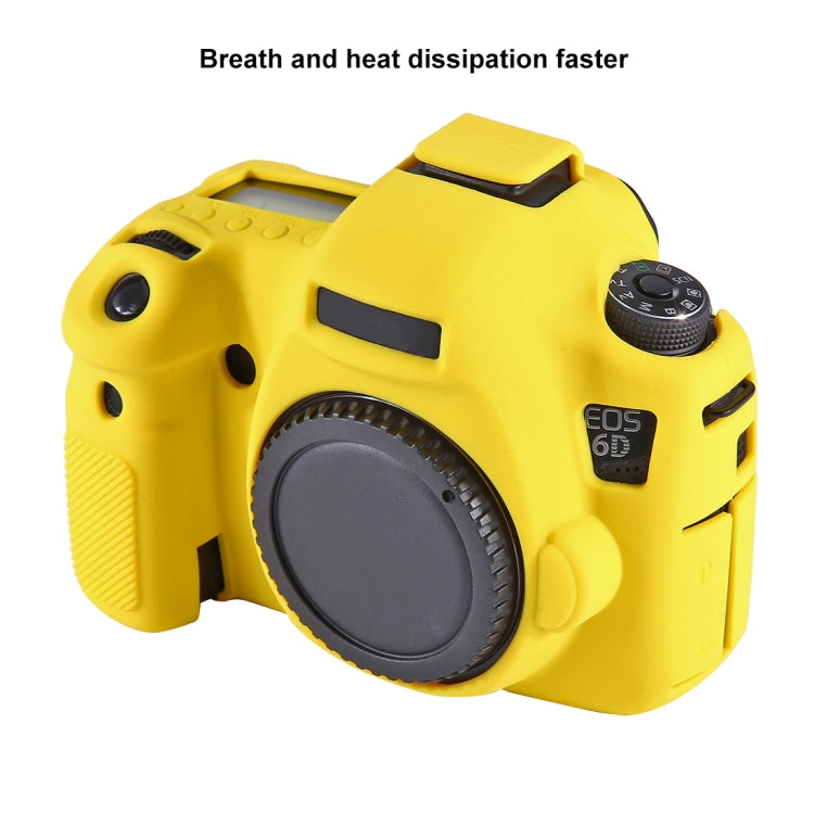 PULUZ Soft Silicone Protective Case for Canon EOS 6D(Yellow) - Protective Case by PULUZ | Online Shopping South Africa | PMC Jewellery | Buy Now Pay Later Mobicred