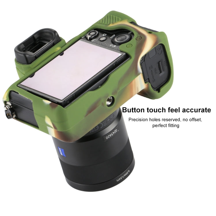 PULUZ Soft Silicone Protective Case for Sony ILCE-7MII / 7SMII / 7RMII(Camouflage) - Protective Case by PULUZ | Online Shopping South Africa | PMC TechLife | Buy Now Pay Later Mobicred