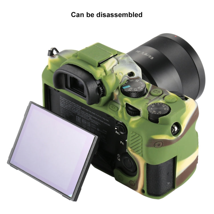 PULUZ Soft Silicone Protective Case for Sony ILCE-7MII / 7SMII / 7RMII(Camouflage) - Protective Case by PULUZ | Online Shopping South Africa | PMC TechLife | Buy Now Pay Later Mobicred