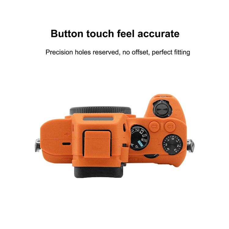 PULUZ Soft Silicone Protective Case for Sony ILCE-7MII / 7SMII / 7RMII(Orange) - free shipping - PMC TechLife - Order now!