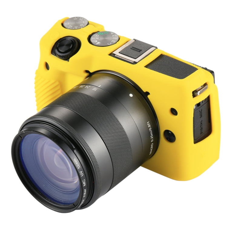 PULUZ Soft Silicone Protective Case for Canon EOS M3(Yellow) - Protective Case by PULUZ | Online Shopping South Africa | PMC TechLife | Buy Now Pay Later Mobicred