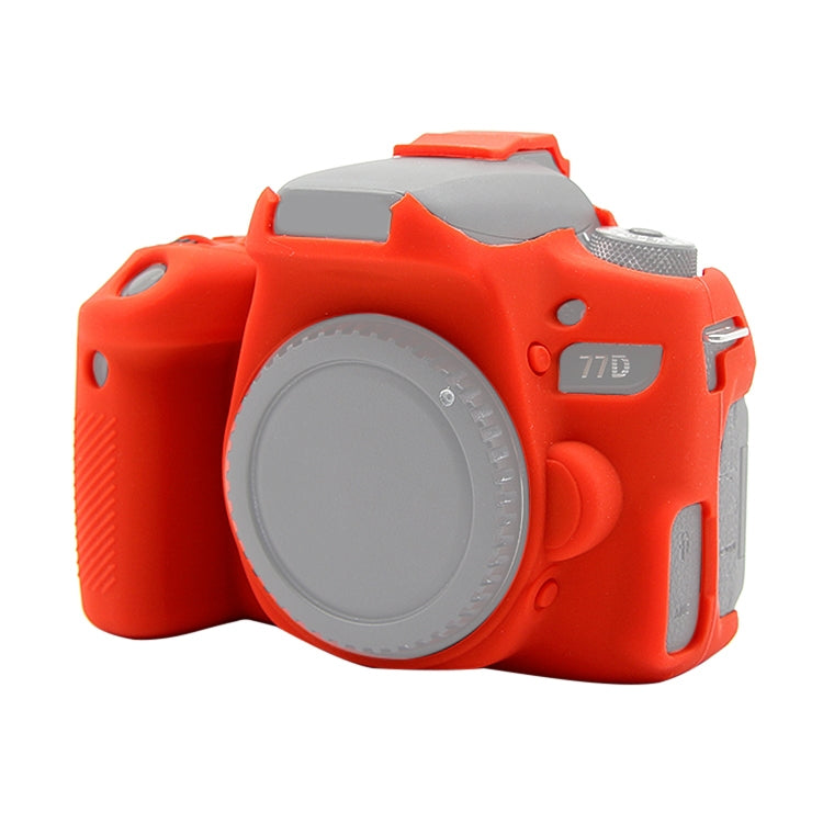 PULUZ Soft Silicone Protective Case for Canon EOS 77D(Red) - free shipping - PMC TechLife - Order now!