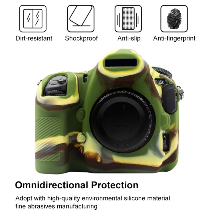 PULUZ Soft Silicone Protective Case for Nikon D850(Camouflage) - free shipping - PMC TechLife - Order now!
