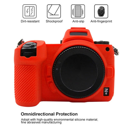 PULUZ Soft Silicone Protective Case for Nikon Z6 / Z7(Red) - Protective Case by PULUZ | Online Shopping South Africa | PMC Jewellery | Buy Now Pay Later Mobicred