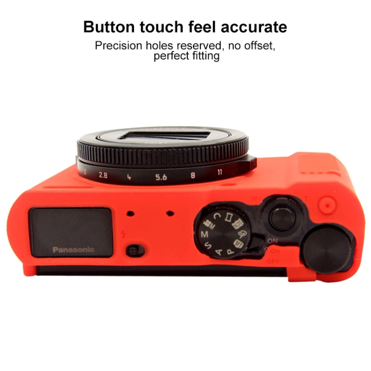 PULUZ Soft Silicone Protective Case for Panasonic Lumix  LX10(Red) - Protective Case by PULUZ | Online Shopping South Africa | PMC Jewellery | Buy Now Pay Later Mobicred