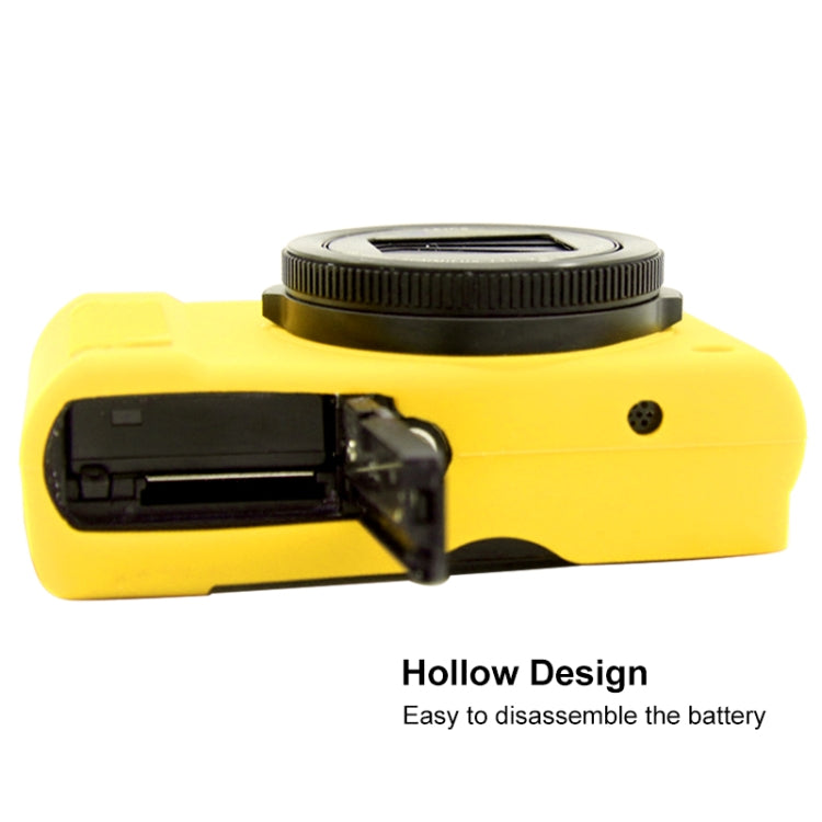 PULUZ Soft Silicone Protective Case for Panasonic Lumix  LX10(Yellow) - Protective Case by PULUZ | Online Shopping South Africa | PMC Jewellery | Buy Now Pay Later Mobicred