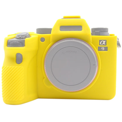 PULUZ Soft Silicone Protective Case for Sony ILCE-9M2/ Alpha 9 II / A92(Yellow) - Protective Case by PULUZ | Online Shopping South Africa | PMC Jewellery | Buy Now Pay Later Mobicred