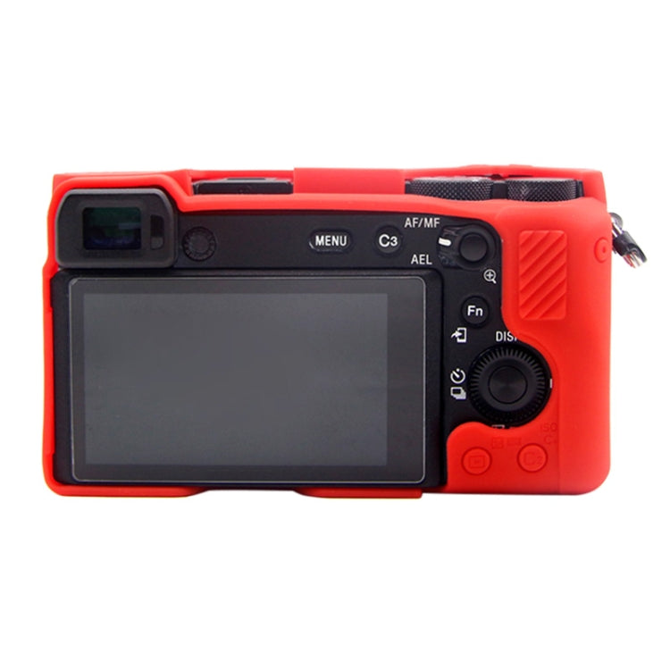 PULUZ Soft Silicone Protective Case for Sony A6600 / ILCE-6600(Red) - Protective Case by PULUZ | Online Shopping South Africa | PMC TechLife | Buy Now Pay Later Mobicred