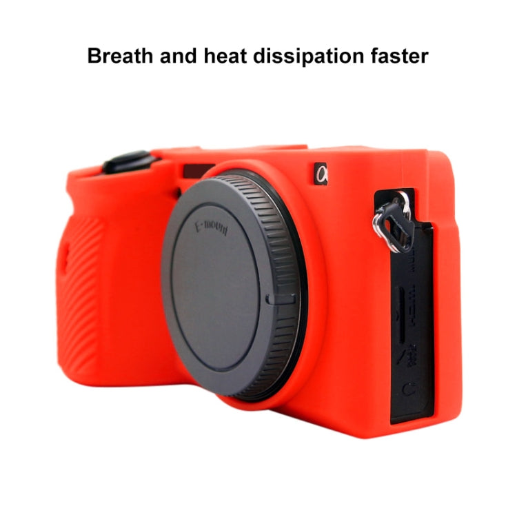 PULUZ Soft Silicone Protective Case for Sony A6600 / ILCE-6600(Red) - Protective Case by PULUZ | Online Shopping South Africa | PMC TechLife | Buy Now Pay Later Mobicred