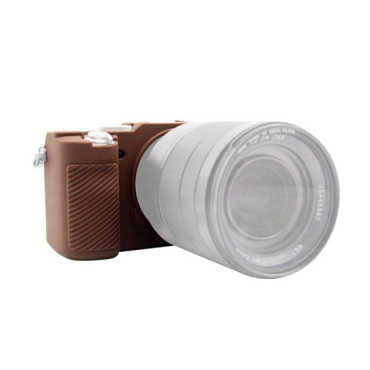 PULUZ Soft Silicone Protective Case for Sony A7C / ILCE-7C(Coffee) - Protective Case by PULUZ | Online Shopping South Africa | PMC TechLife | Buy Now Pay Later Mobicred