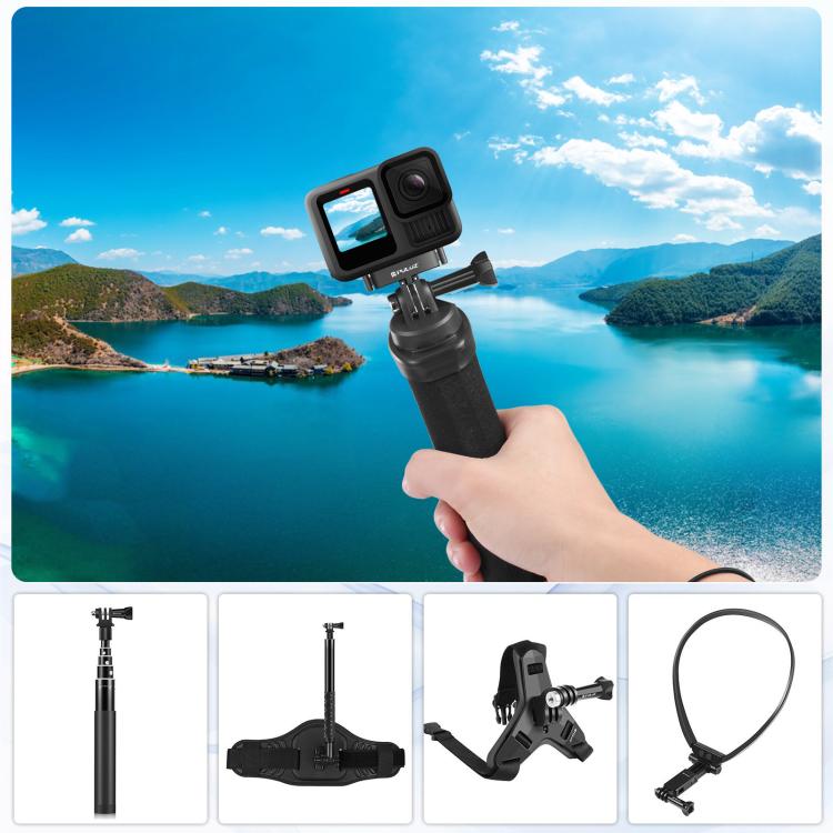 For GoPro HERO13 Black PULUZ Magnetic Quick Release Metal Base (Black) - free shipping - PMC TechLife - Order now!