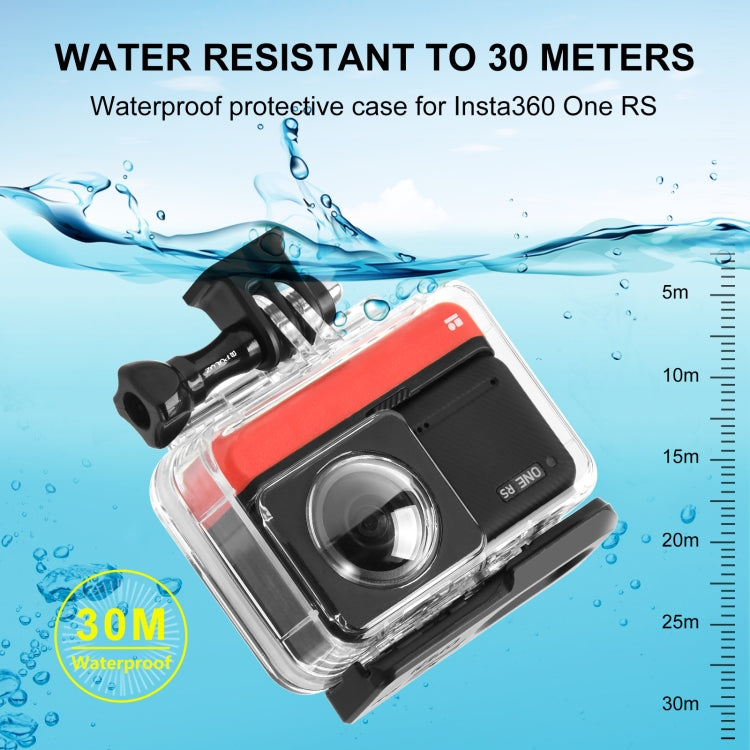 For Insta360 One RS 360 Edition PULUZ 30m Underwater Depth Diving Case Waterproof Housing - Case & Bags by PULUZ | Online Shopping South Africa | PMC Jewellery | Buy Now Pay Later Mobicred