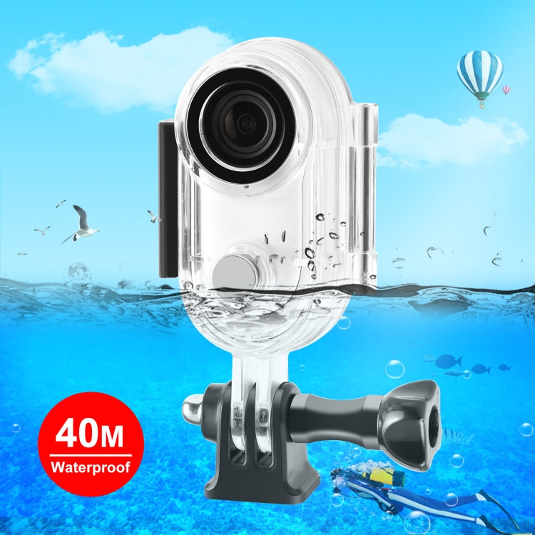 For Insta360 GO 3 / GO 3S PULUZ 40m Underwater Waterproof Housing Case with Base Adapter & Screw (Transparent) - Case & Bags by PULUZ | Online Shopping South Africa | PMC Jewellery | Buy Now Pay Later Mobicred