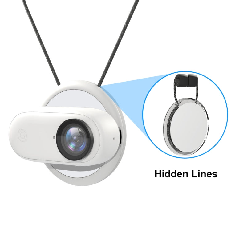 For Insta360 GO 3 / GO 3S PULUZ Magnetic Pendant Holder Quick Release Neck Strap (White) - Mount & Holder by PULUZ | Online Shopping South Africa | PMC Jewellery | Buy Now Pay Later Mobicred