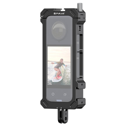 For Insta360 X4 PULUZ Metal Protective Cage Rig Housing Frame with Expand Cold Shoe Base & Tripod Adapter (Black) - Mount & Holder by PULUZ | Online Shopping South Africa | PMC Jewellery | Buy Now Pay Later Mobicred