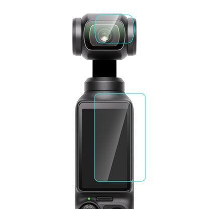 For DJI OSMO Pocket 3 PULUZ 9H 2.5D HD Tempered Glass Lens Protector + Screen Film (Transparent) - Protective Film & Stickers by PULUZ | Online Shopping South Africa | PMC Jewellery | Buy Now Pay Later Mobicred