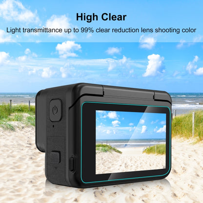 For Insta360 Ace Pro PULUZ 3 in 1 Rear & Front  Screen + Lens Tempered Glass Film (Transparent) - Protective Film & Stickers by PULUZ | Online Shopping South Africa | PMC Jewellery | Buy Now Pay Later Mobicred