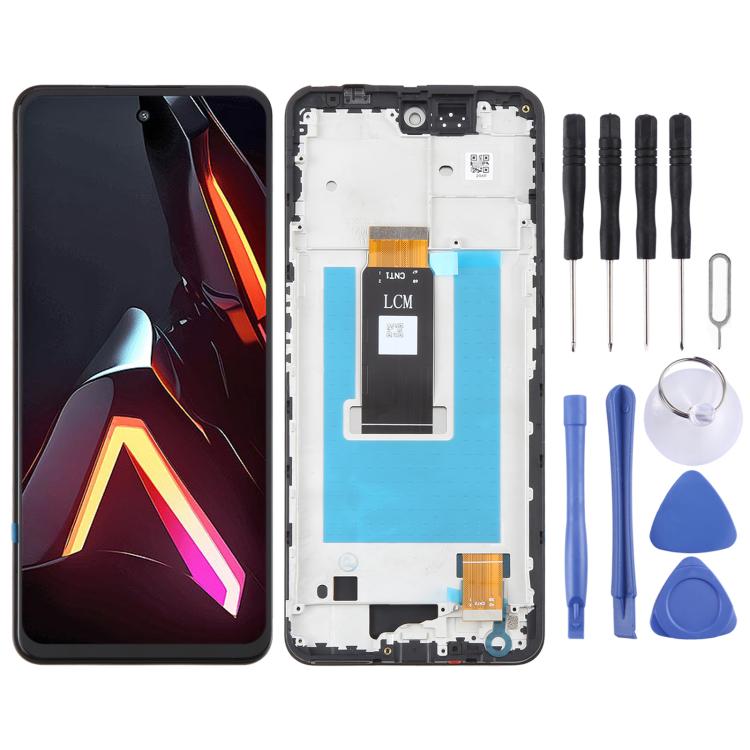For ZTE nubia Neo 3 5G LCD Screen Digitizer Full Assembly with Frame (Black) - free shipping - PMC TechLife - Order now!