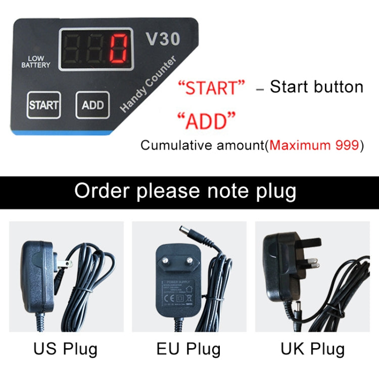 V30 Mini Portable Multi Paper Currency Counting Money Counter, US Plug - Others by PMC TechLife | Online Shopping South Africa | PMC TechLife