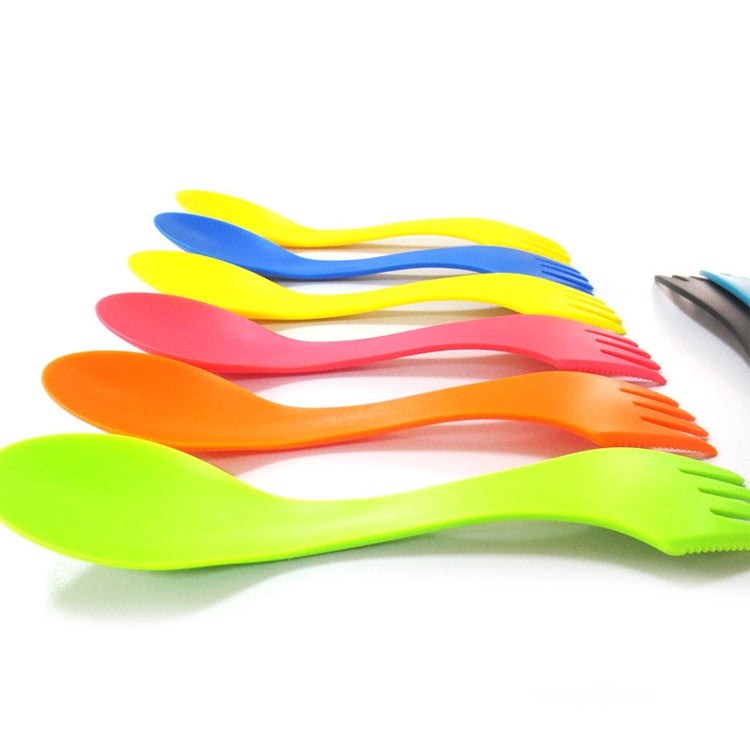 6 in 1 Colorful ABS Knife / Fork / Spoon Set - Cutlery Sets by PMC TechLife | Online Shopping South Africa | PMC TechLife | Buy Now Pay Later Mobicred