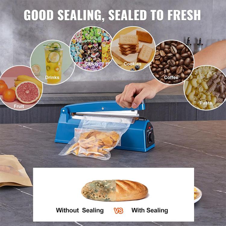 FS-300 300mm Heat Sealing Hand Impulse Poly Sealer Closer Machine (US Plug) - Preservation Supplies by PMc TechLife | Online Shopping South Africa | PMc TechLife | Buy Now Pay Later Mobicred